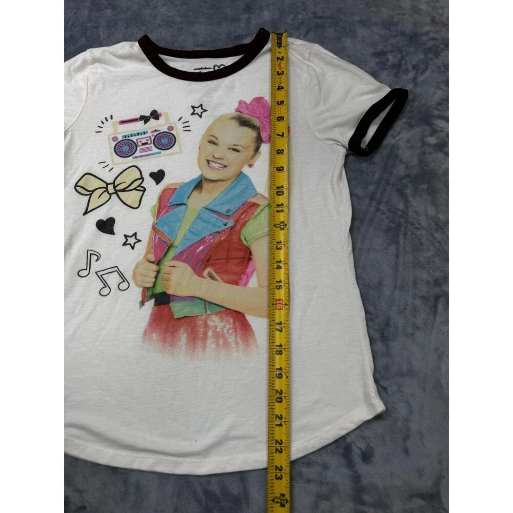 Nickelodeon Jojo Siwa White Short Sleeve Top - Size XL